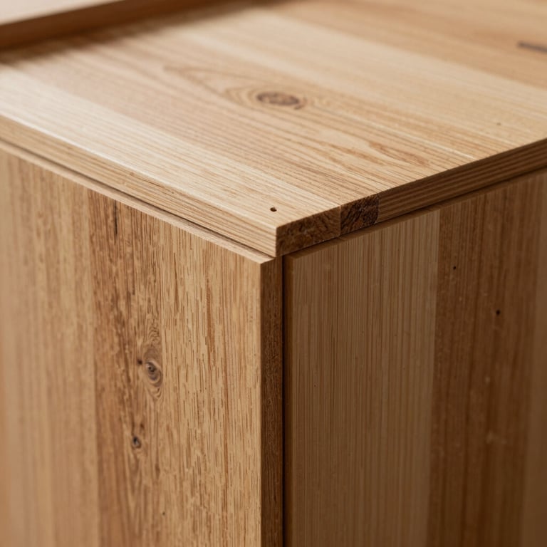 Detailed close-up of premium wood joinery and weather-resistant treated timber panels on a modular structure.