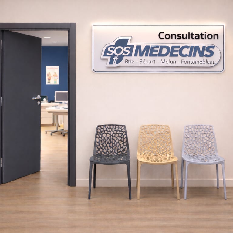 illustration salle attente SOS Médecins Brie Sénart Melun Fontainebleau
