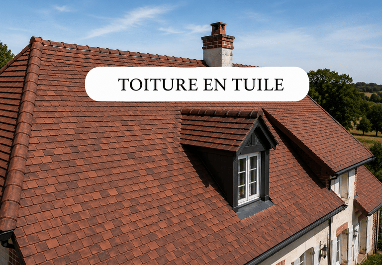Pose de tuiles plates traditionnelles pour toitures de caractère