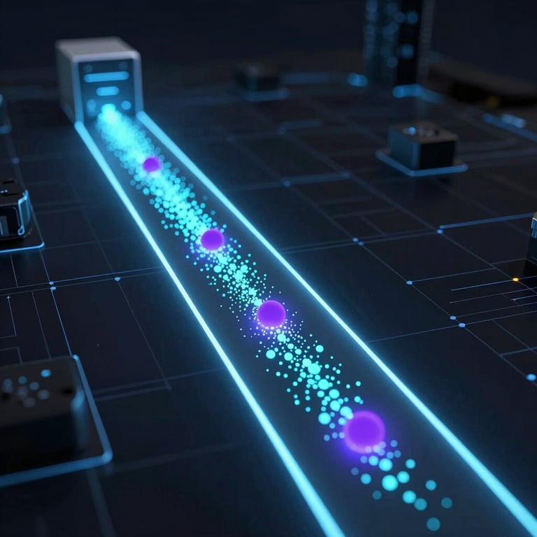 Close-up of AI agent interface managing sales leads autonomously.