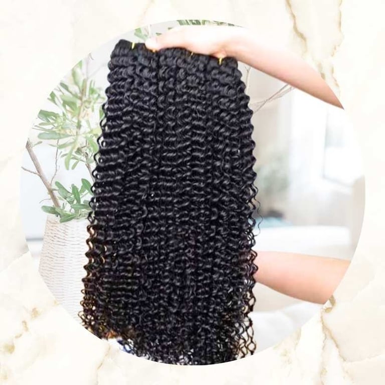 Jerry Curl Echthaartresse stark gelockt