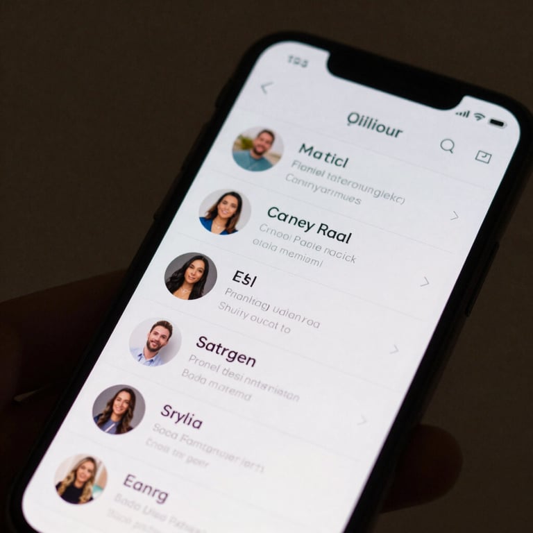 Close-up of a high-end smartphone displaying a social media dashboard with positive engagement metrics.