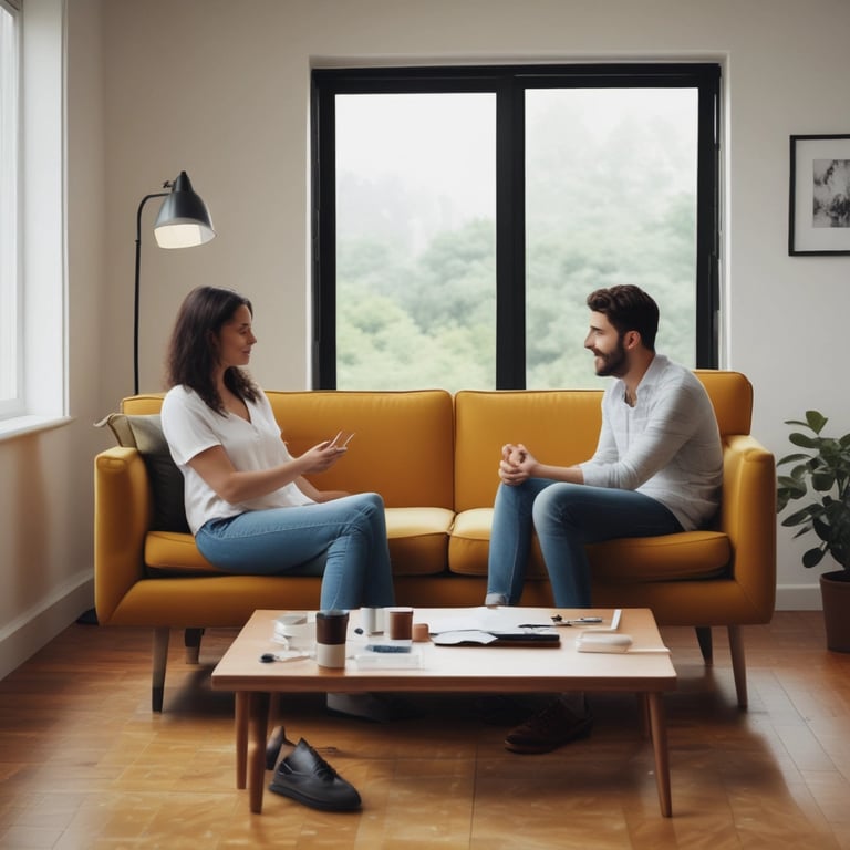Bright living room with modern inventory