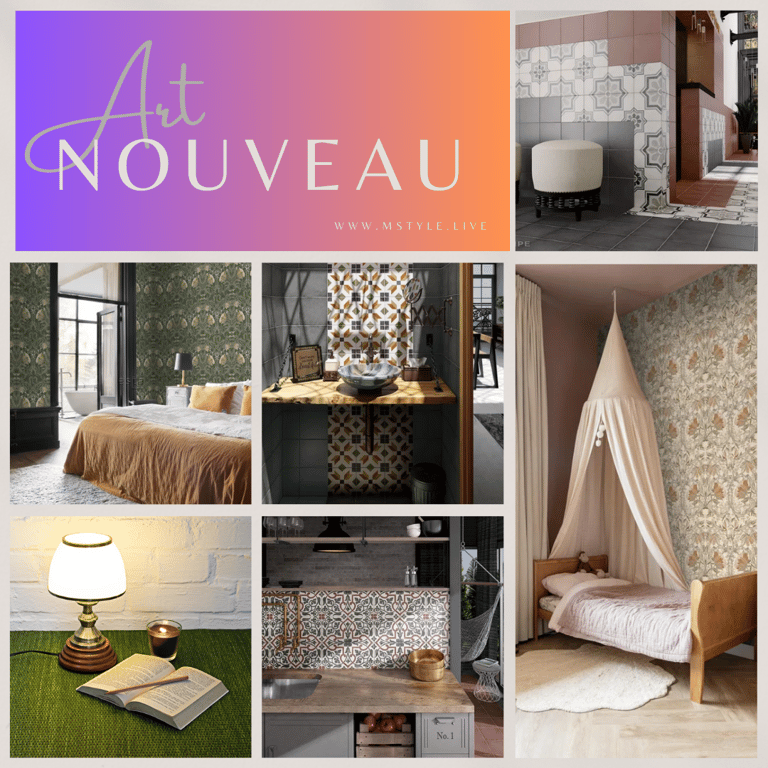 Planche d'ambiance Art Nouveau