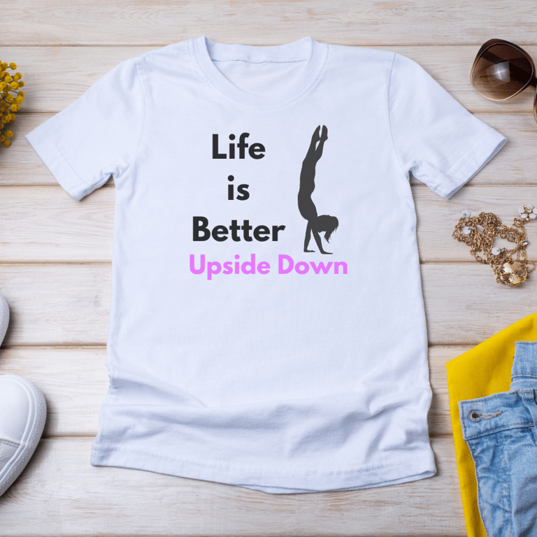 Handstand tişört - Cimnastik tutku tişörtü