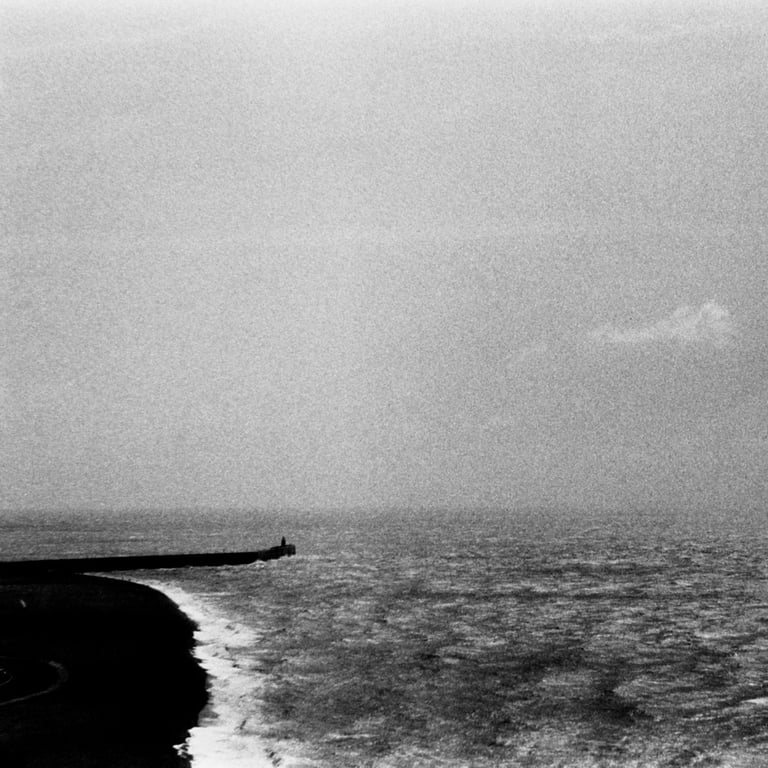 "Folkestone Seaside No. 1" Analogue fine art photograph shot on Kentmere Pan 400. UK.