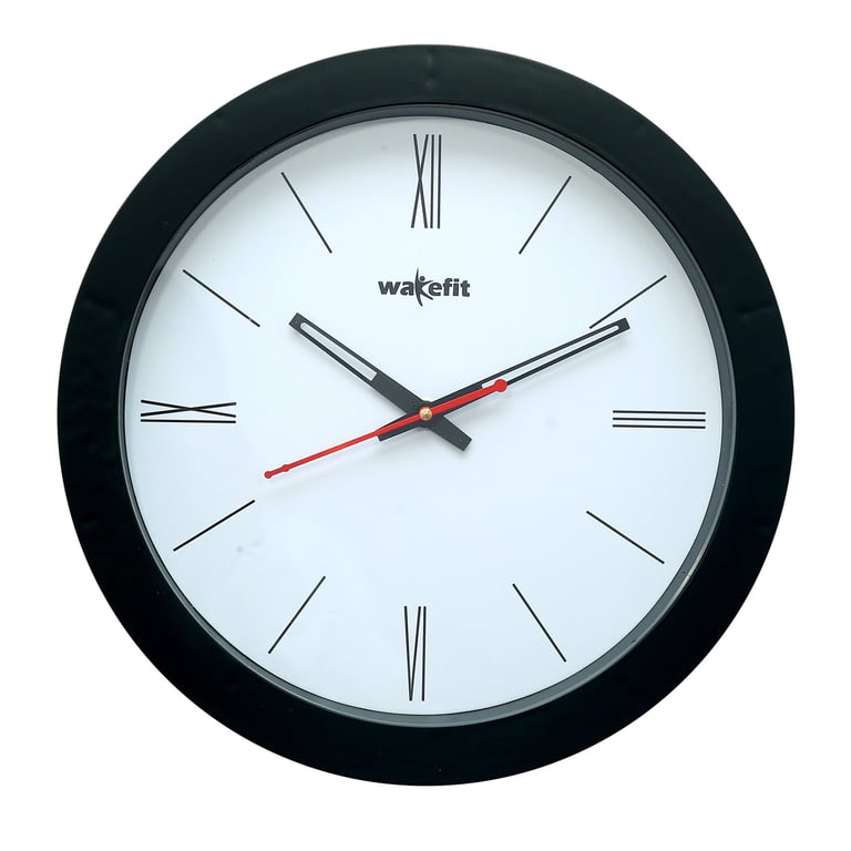 Black promotional wall clock