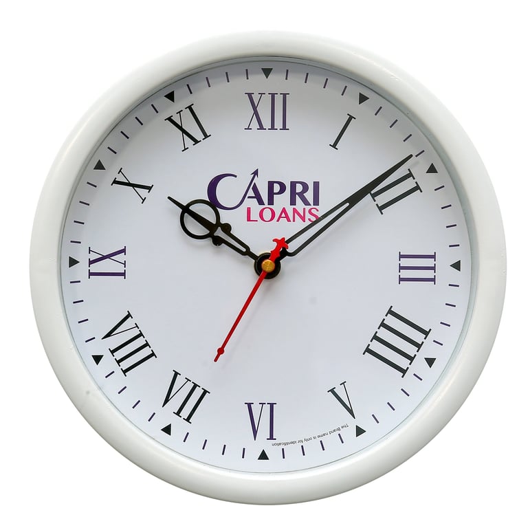 8 inch round wall clock