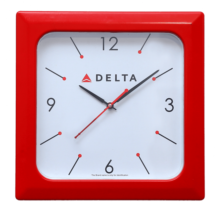 Square 11 inch wall clock