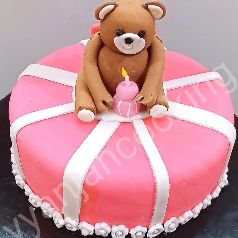 Delicious fondant birthday cake in prayagraj allahabad