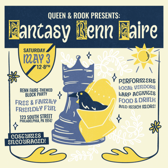Queen and Rook Fantasy Renn Faire 2025 poster
