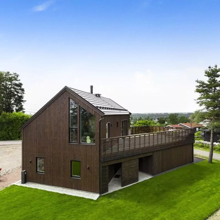 Wood panel houses