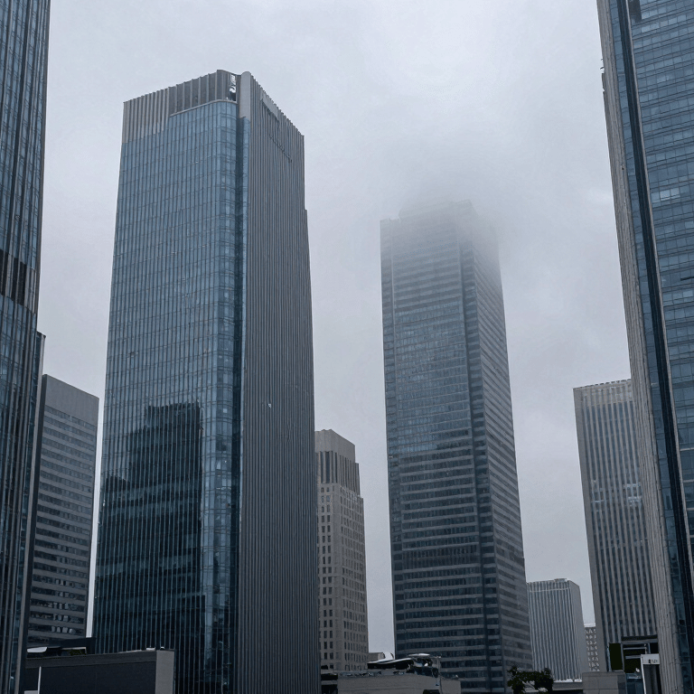 A team of professionals in a Global / International corporate setting using tablets, Soft Teal and Steel Blue lighting.