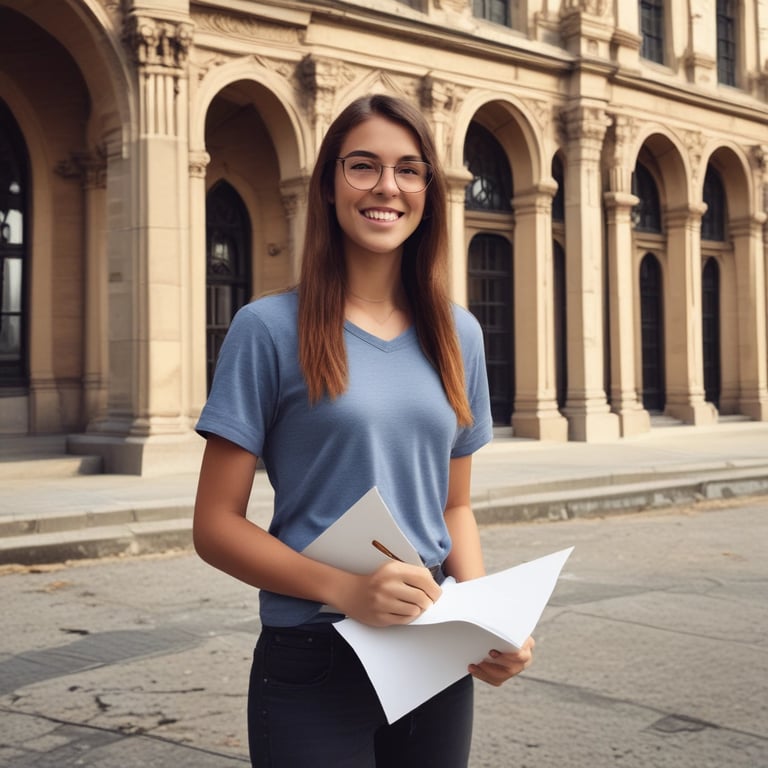 A happy student giving a thumbs up after completing the course.