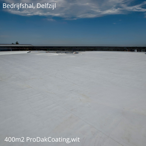 Bedrijfshal, witte coating