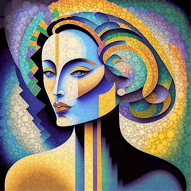 Modern and contemporary mosaic digital artwork by Philip Preston.