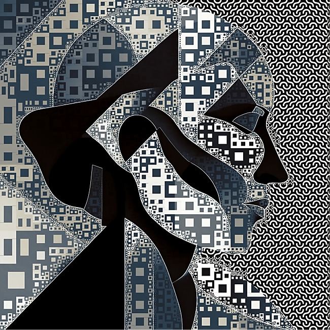 Modern and contemporary mosaic digital artwork by Philip Preston.