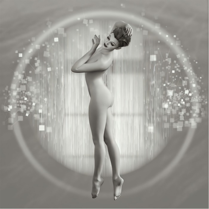 Irina says its 12.30, from the Irina Nude Body Clock Series by Philip Preston