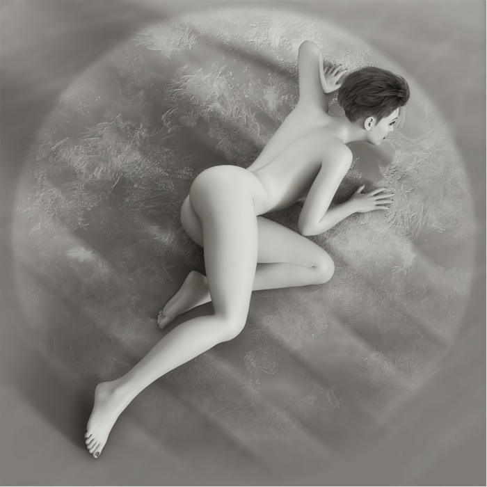 Irina says its 13.35, from the Irina's Nude Body Clock Series by Philip Preston.