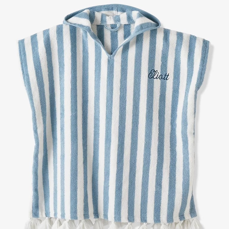 poncho de bain personnalisable