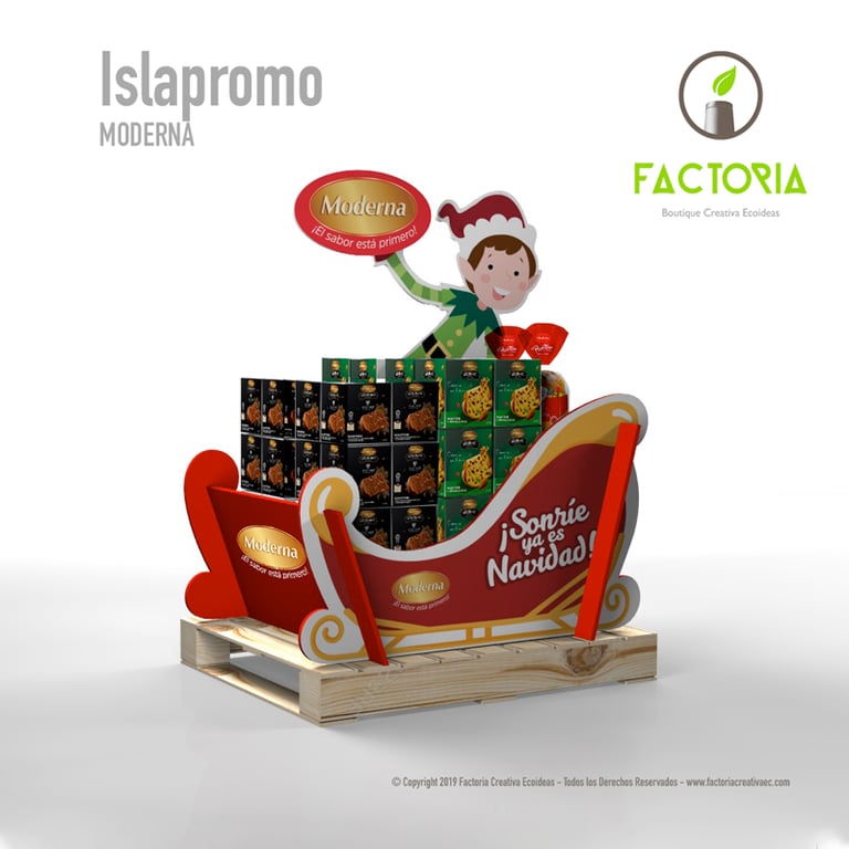 Exhibidor para navidad islapromo
