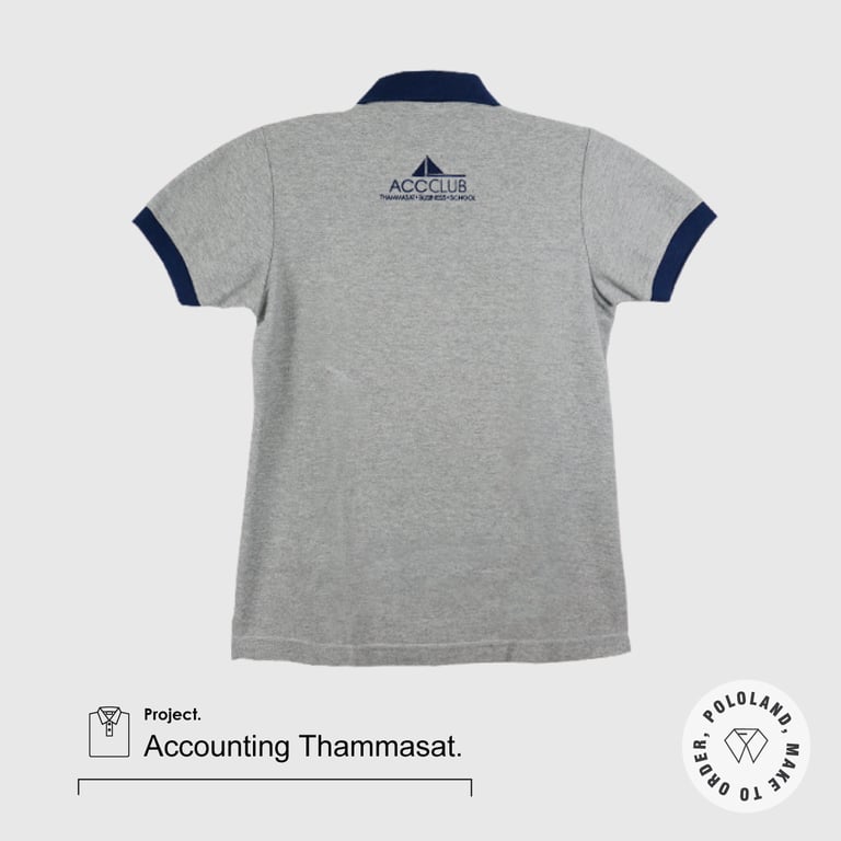 ด้านหลัง-เสื้อโปโลคณะบัญชี ธรรมศาสตร์