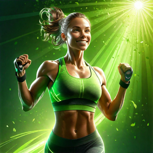 Ilustración de mujer fitness