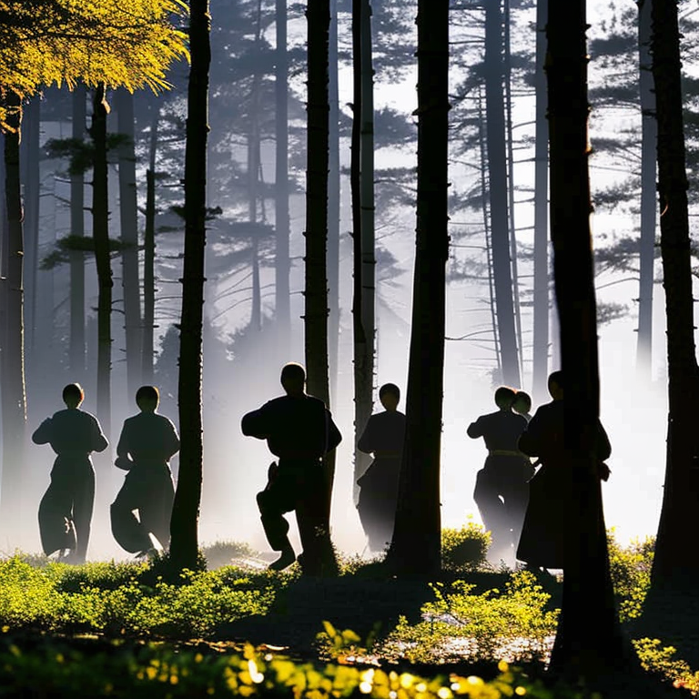 Taïchi chuan dans la brume