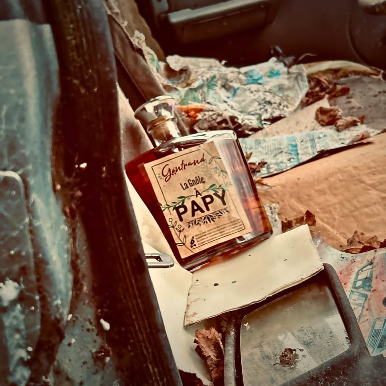 Cover de La Gnôle à Papy, premier single du groupe de musique Gontrand