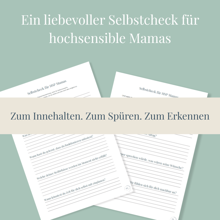 Ich funktioniere nur noch - Selbstcheck für hochsensible Mütter