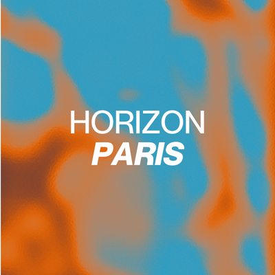 Fond de couleur avec le texte Horizon PARIS