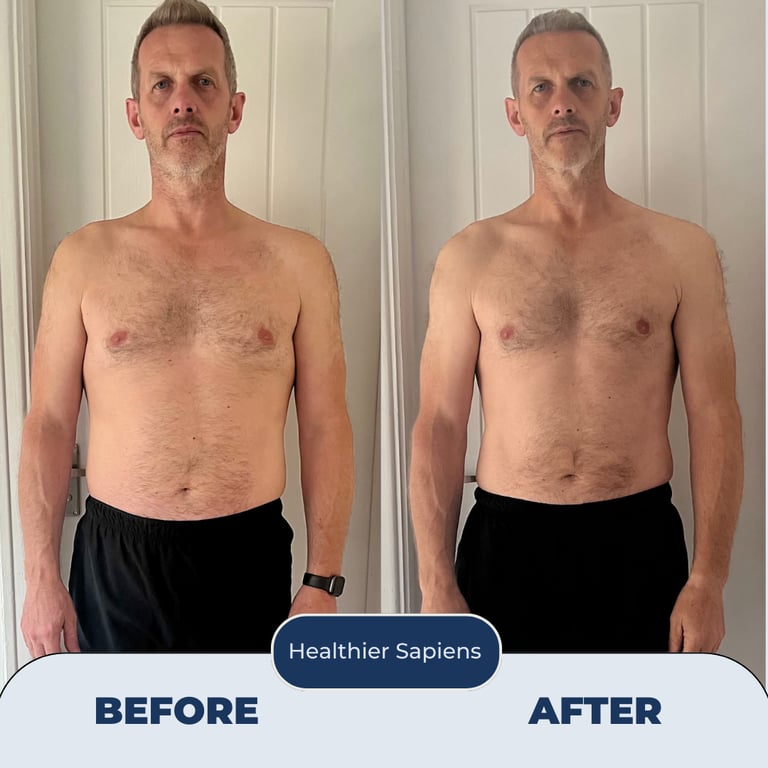 Executive client, Daniel, after 12-week metabolic health transformation