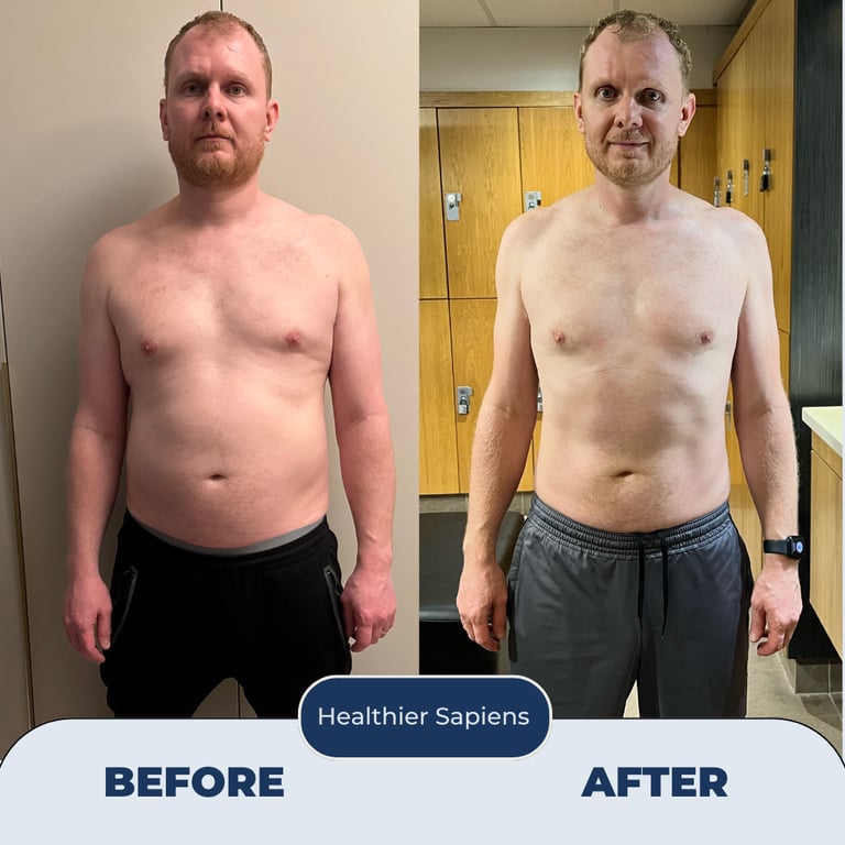 Executive client, Joe, after 24-week metabolic health transformation