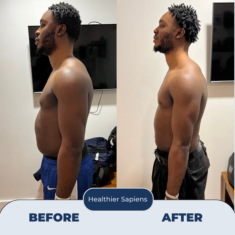 Executive client, Tom, after 12-week metabolic health transformation