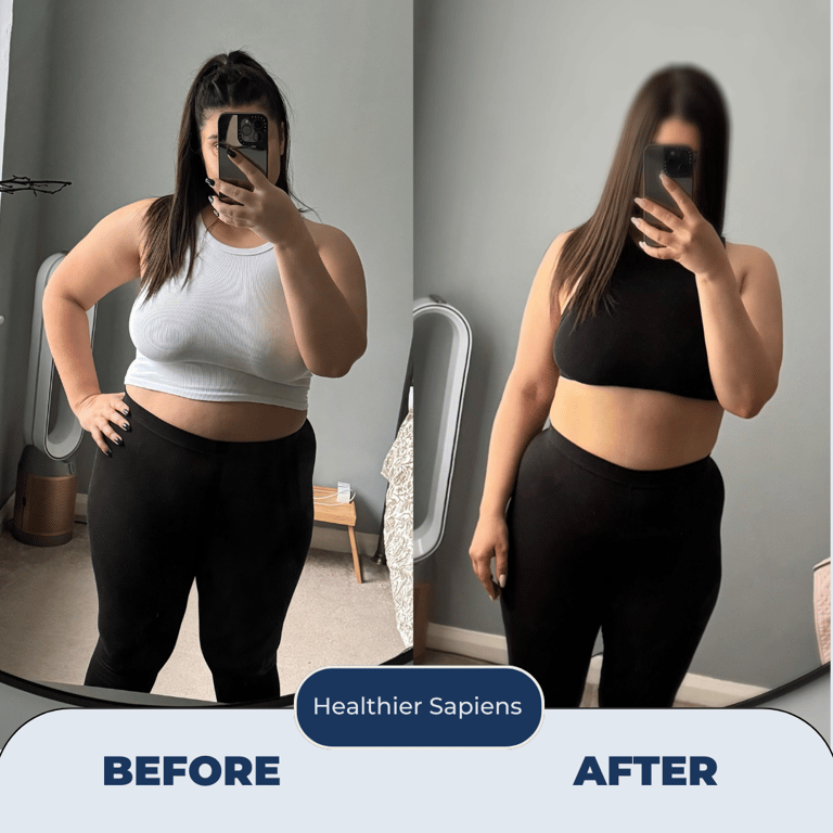 Executive client, Victoria, after 24-week metabolic health transformation