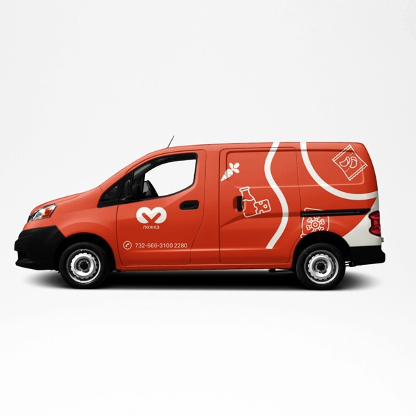 wrapping auto con PVC adesivo stampa personalizzata per veicoli commerciali