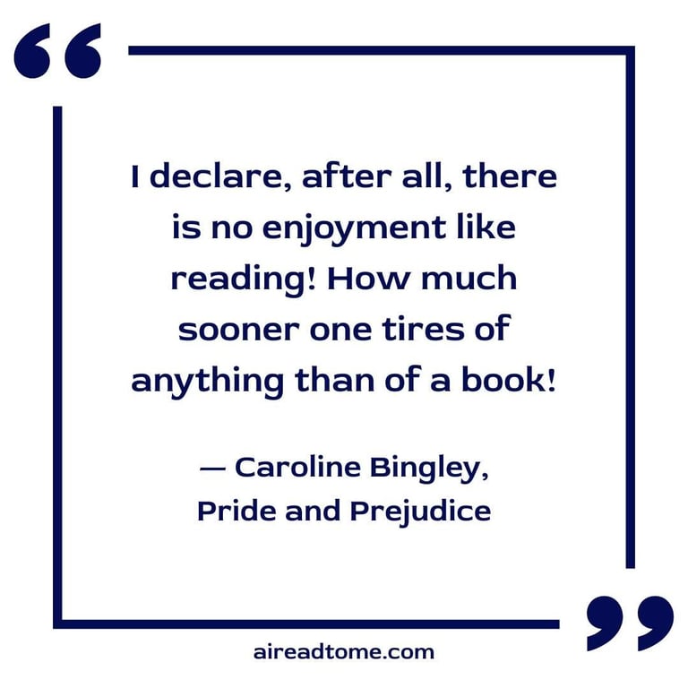 Jane Austen reading quote