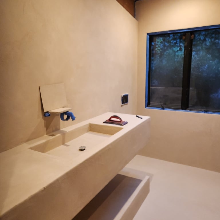 sink, wall and floor 