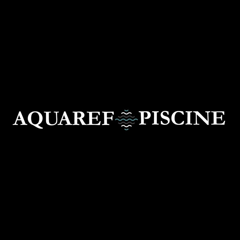 Logo d'Aquaref Piscine avec lien vers le site internet, crées par OpéPro