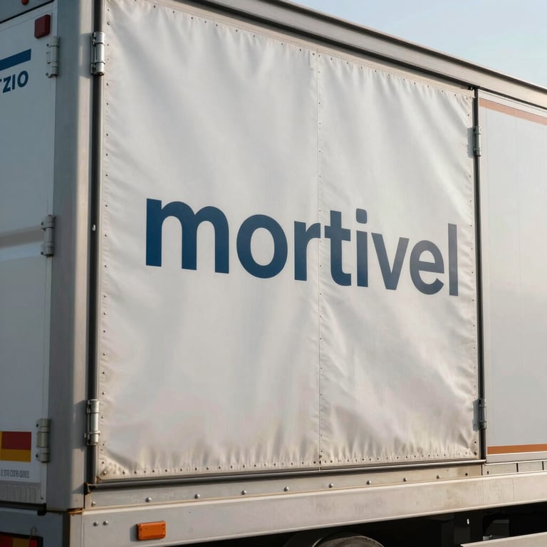Close-up of a secure cargo trailer being sealed for international transport.