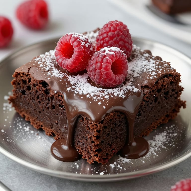 Image of our chocolate lava cake render.