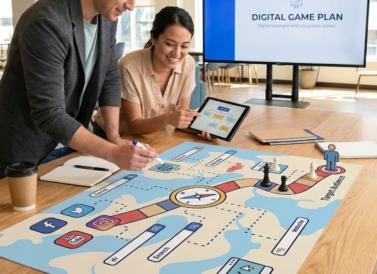 Digital marketing online game plan