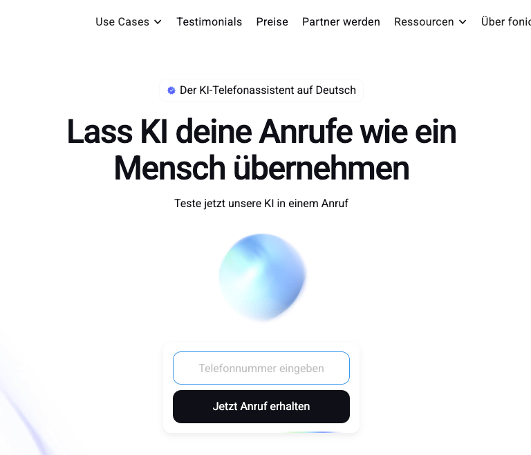 fonio - Der KI-Telefonassistent auf Deutsch