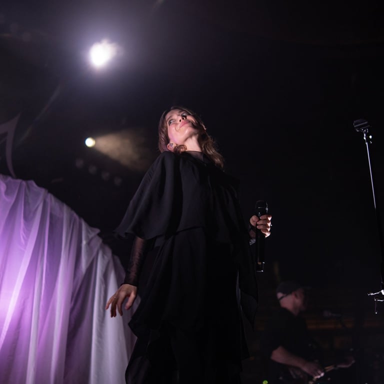 Low angle full body shot Margaux Sauvé, Ghostly Kisses, Bla Bla Dubai | NBmore