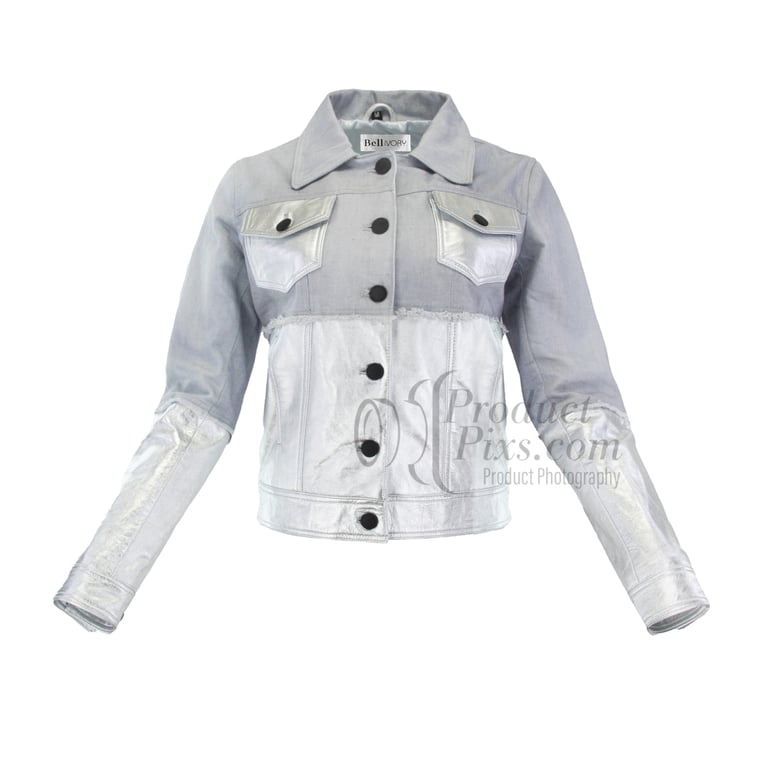 Designer clothing displayed on ghost mannequin