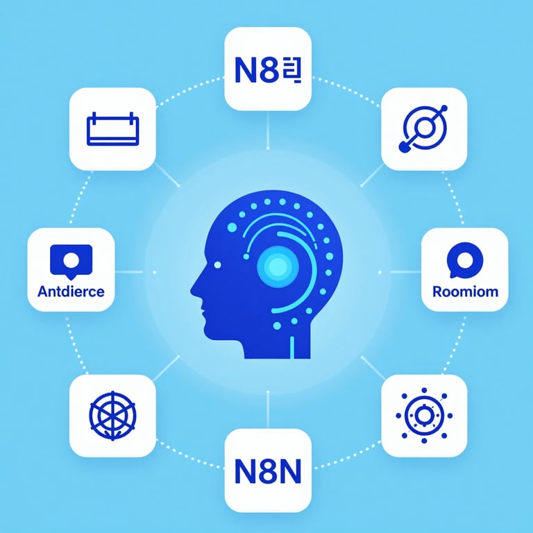 a group of wind turbines on a hill