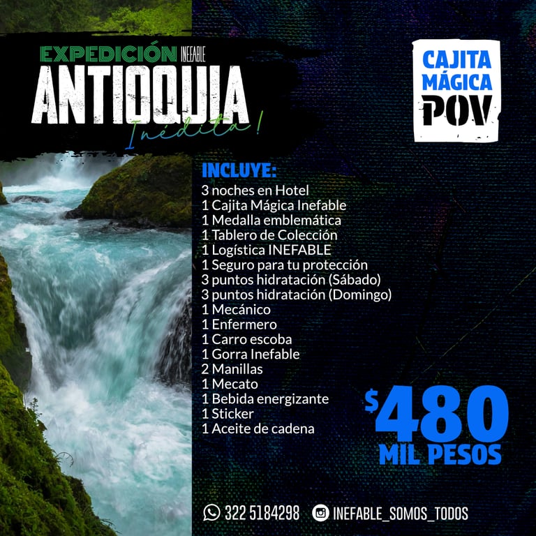 Plan expedición Antioquia de 480 mil pesos