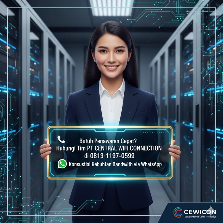 Butuh Penawaran Cepat Hubungi Tim PT CENTRAL WIFI CONNECTION di 0813-1197-0599