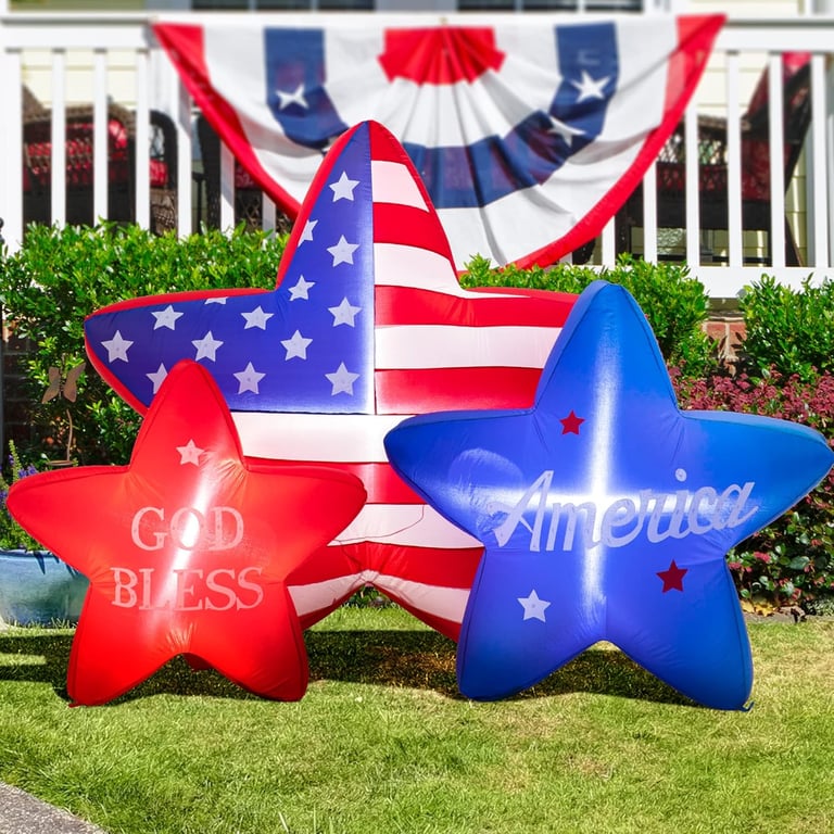 Patriotic inflatable yard decorations