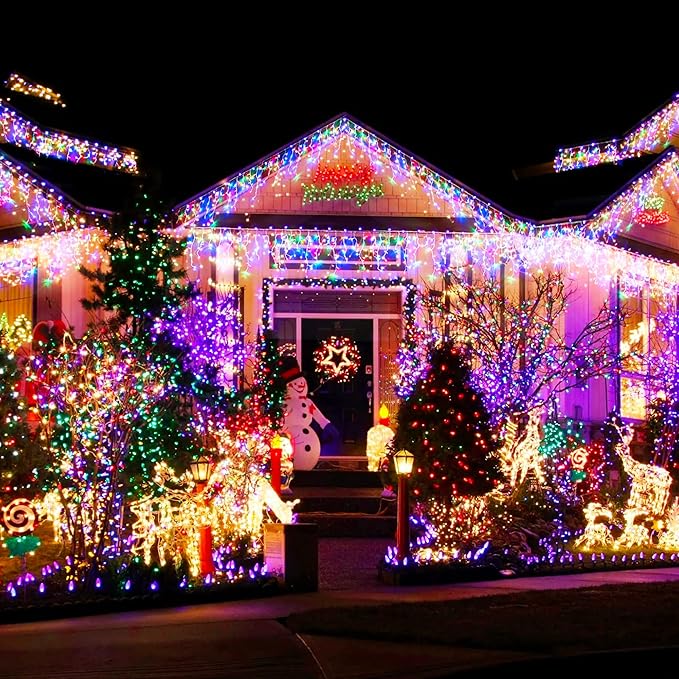 bright Christmas light display